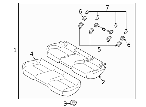 Rear Seat Components for 2023 Mazda 3 #1