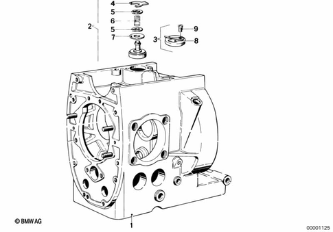Engine Block for 1985 BMW-Motorrad R 100 RT #1