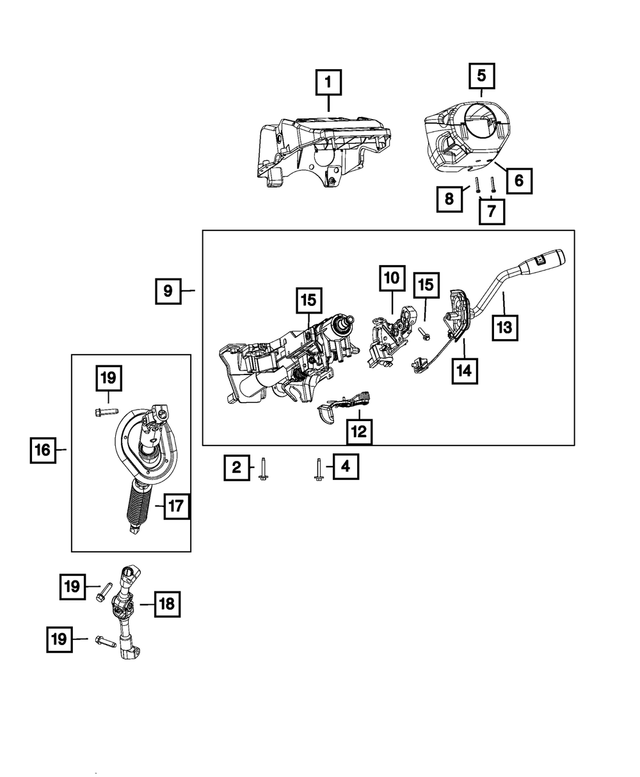 « 6506743AA – Steering : Tête à Collerette Hexagonale Vis pour Mopar Image »