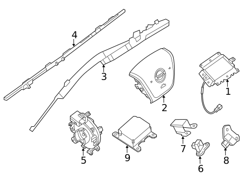 Air Bag Components for 2016 Nissan NV1500 #0