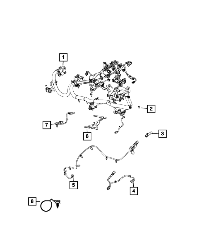 68530583AA - Electrical: Engine Wiring for Mopar Image