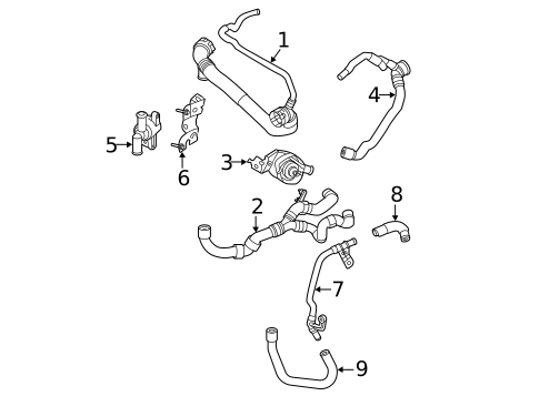 Hoses & Lines for 2025 Audi A3 Quattro #1