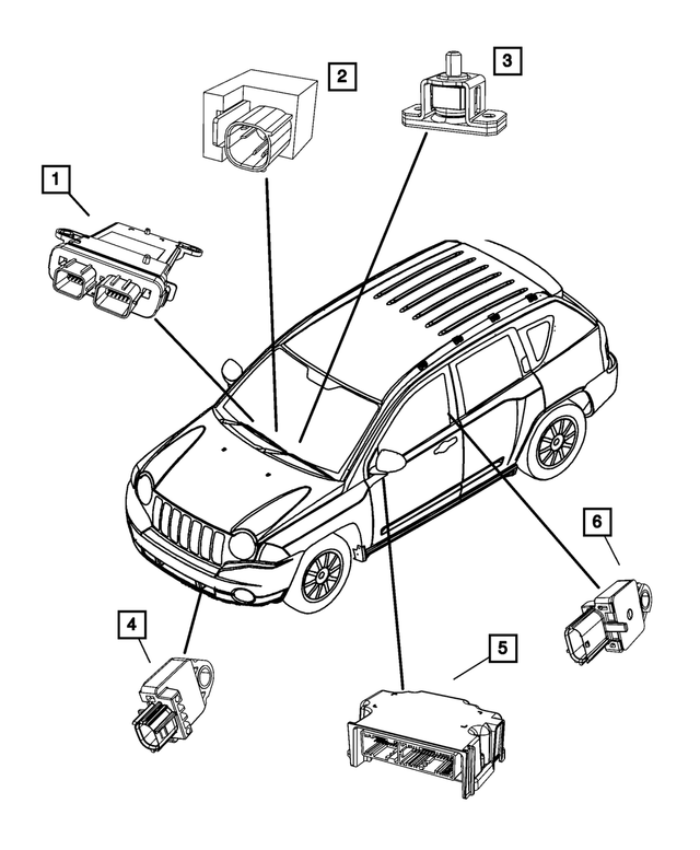 4672607AC - Electrical: Occupant Restraint Module for Mopar Image