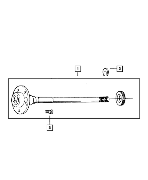Rear Axle Shafts for 2001 Jeep Cherokee #0