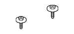 N91070201 - Electrical: Headlight Mounting Screw for Porsche Image