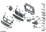 51745A32055 - Vehicle Trim: Air Duct, Radiator for BMW Image
