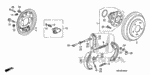 43171S84A01 - Chassis: SPRING A, BRAKE for Honda Image