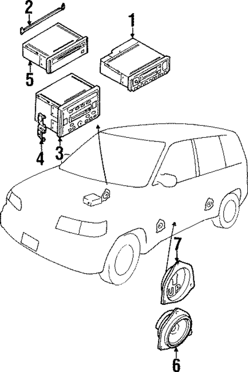 Sound System for 1998 Mazda MPV #0