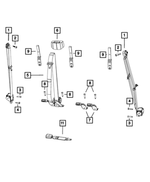 6036773AA - Restraints: Pan Head Screw for Chrysler: Town &amp; Country | Dodge: Grand Caravan, Ram 1500, Ram 2500, Ram 3500 | Ram: 1500, 1500 Classic, 2500, 3500, C/V Image