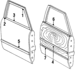 E1DZ5420550A - Body: Frame Molding for Ford: LTD | Mercury: Marquis Image