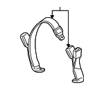 YF1Z5460045AAA - Electrical: Center Seat Belt for FORD Image