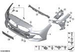 51118812078 - : Bumper Bracket Front Right for BMW Image