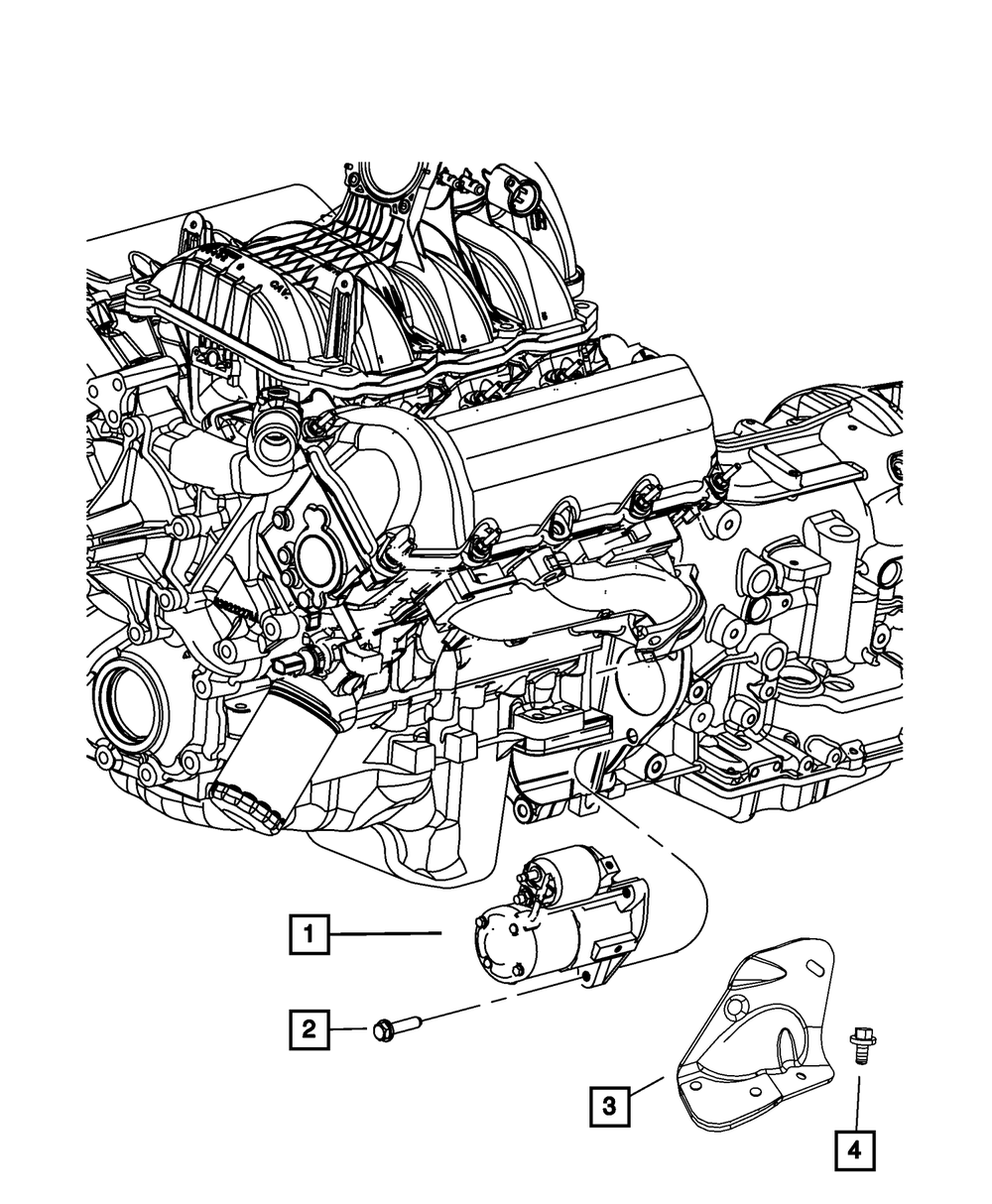 Engine Starter, Remanufactured - Mopar (R4801854AA)