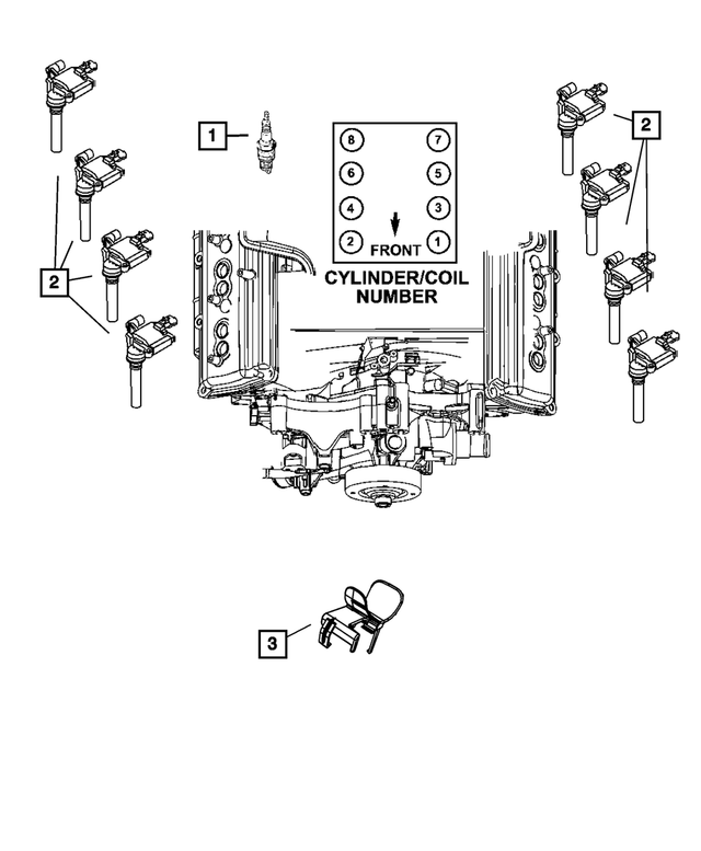 4801474AB - : Ignition Coil Bracket for Mopar Image