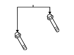 N10780501 - Engine: Mount Bracket Mount Bolt for Porsche Image
