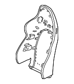 98652130310 - Body: Seat Back Panel for Porsche: Boxster Image