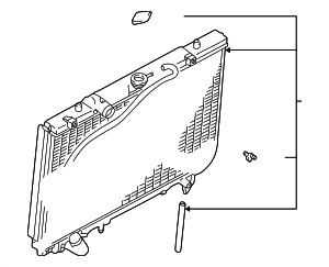 MZ690922 - : Advantage Select™ Radiator,3.0L|3.5L for Mitsubishi: Montero Sport Image