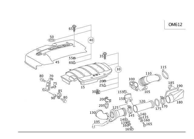 5889 - Chassis Sheet Metal/Air Intake: Clamp for Mercedes-Benz: G55 AMG, G550, G550 4x4, G63 AMG, G65 AMG Image image