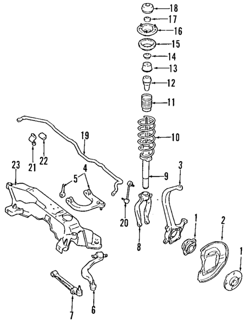 Front Suspension for 1997 Mitsubishi Galant #0