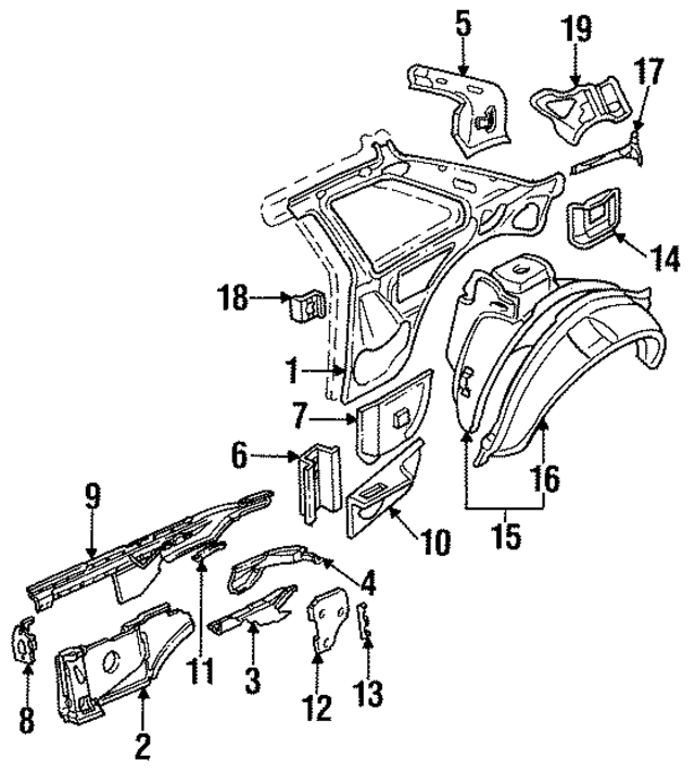 K34089X011 - : Inner Panel for Infiniti Image