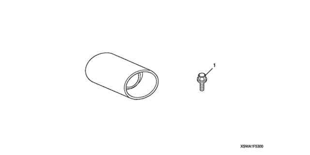 Exhaust Pipe Finisher for 2008 Honda CR-V #0