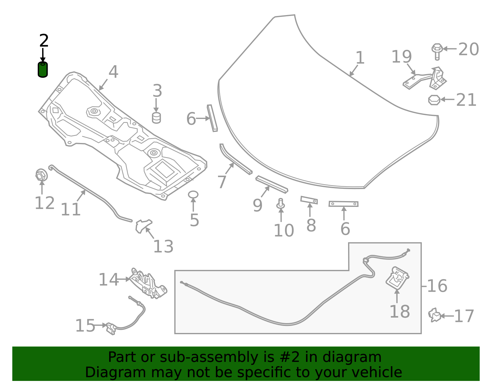 65829-6FL0B - Hood Bumper 2017-2020 Nissan | Ziegler Nissan of Orland Park
