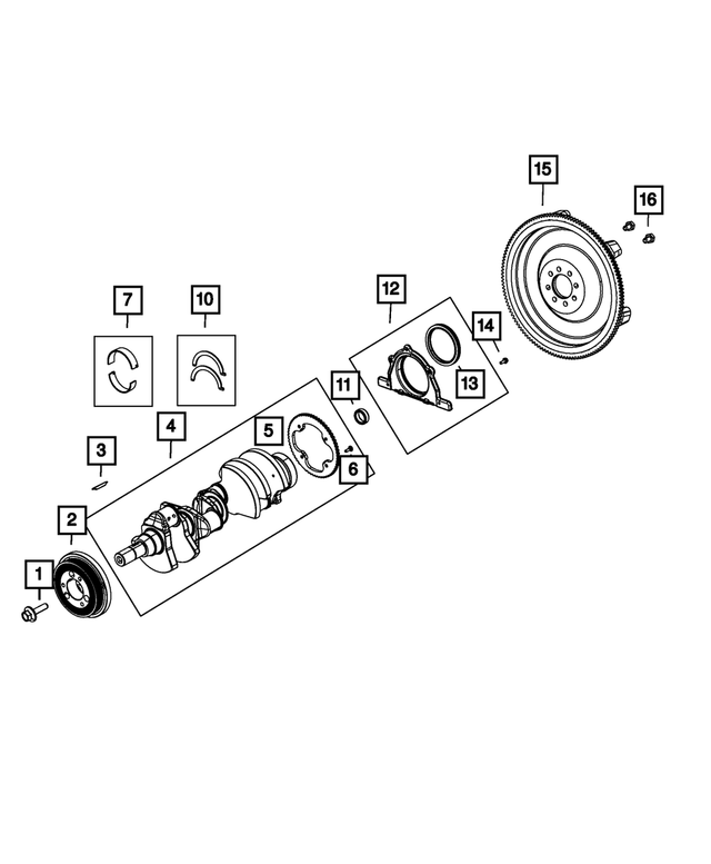 5038113AD - Engine: Flywheel for Dodge: Challenger Image