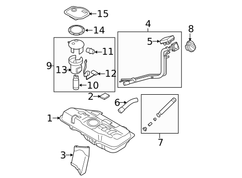 Fuel System Components for 2008 Hyundai Accent #0
