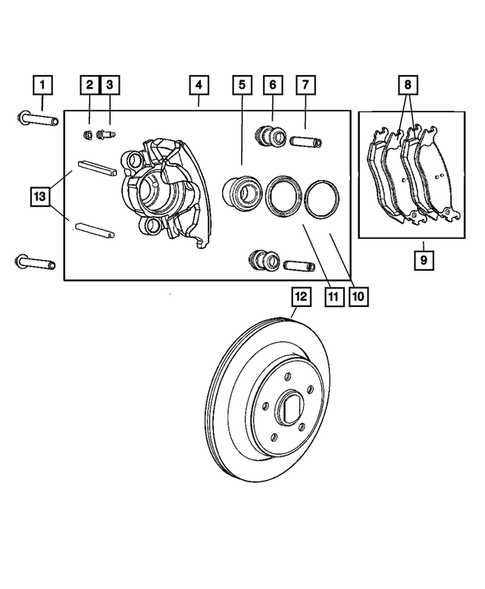 Rear Brakes for 2005 Jeep Wrangler #1
