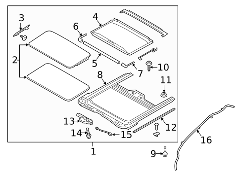Sunroof for 2023 Hyundai Kona Electric #0