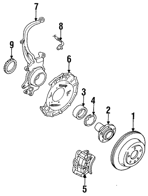 Rear Brakes for 1994 Mazda 929 #0