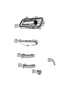68228884AF - : Front Fog Lamp, Right Or Left for Mopar Image