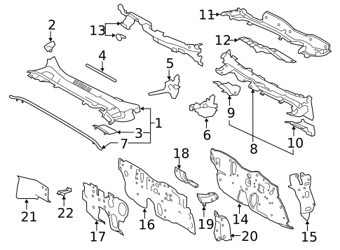 Cowl for 2022 Toyota Corolla #0