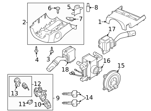 Anti-Theft Components for 2011 Mazda CX-9 #1