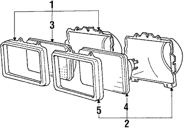 MB283699 - Electrical: Headlamp Assembly for Mopar Image