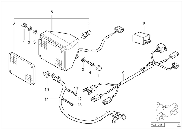 61127667059 - : Wiring Harness F Signalling Light for BMW-Motorrad Image