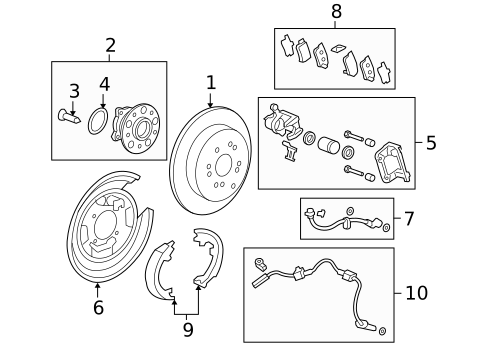 Rear Brakes for 2007 Honda CR-V #1