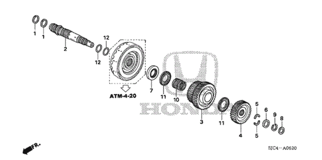 AT Third Shaft for 2013 Honda Ridgeline #0