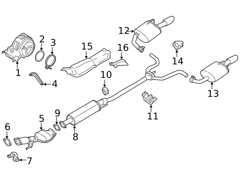 Exhaust Components for 2019 Nissan Altima #0