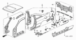 90147634003 - Body/Air Conditioning: BOLT, FENDER (6X18) for Acura Image