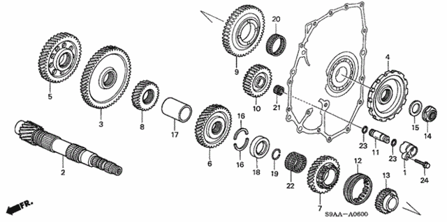 Countershaft for 2006 Honda CR-V #0