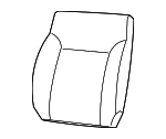 1ER081DVAA - Body: Seat Back Cover for Dodge: Nitro Image