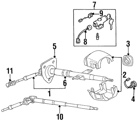 Steering Column Assembly for 1990 Nissan 300ZX #0