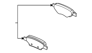 19178361 - Brakes: Rear Disc Brake Pad Set with Clips for GM Image