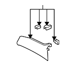 5543650010A2 - Body: Finish Panel for Lexus: LS460, LS600h Image