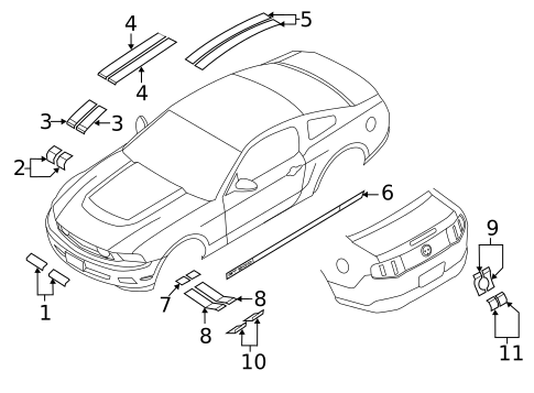 Stripe Tape for 2012 Ford Mustang #2