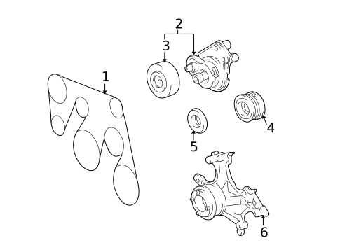 Belts & Pulleys for 2003 Lexus SC430 #0