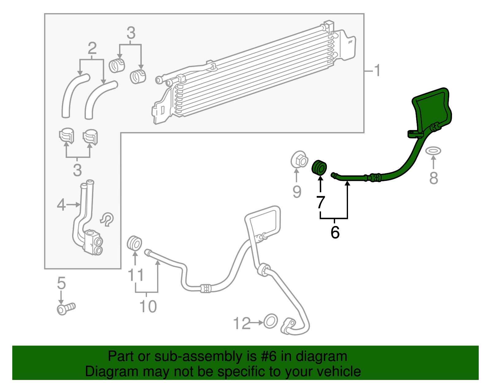 94523445 - Automatic Transmission Fluid Cooler Inlet and Outlet Pipe ...