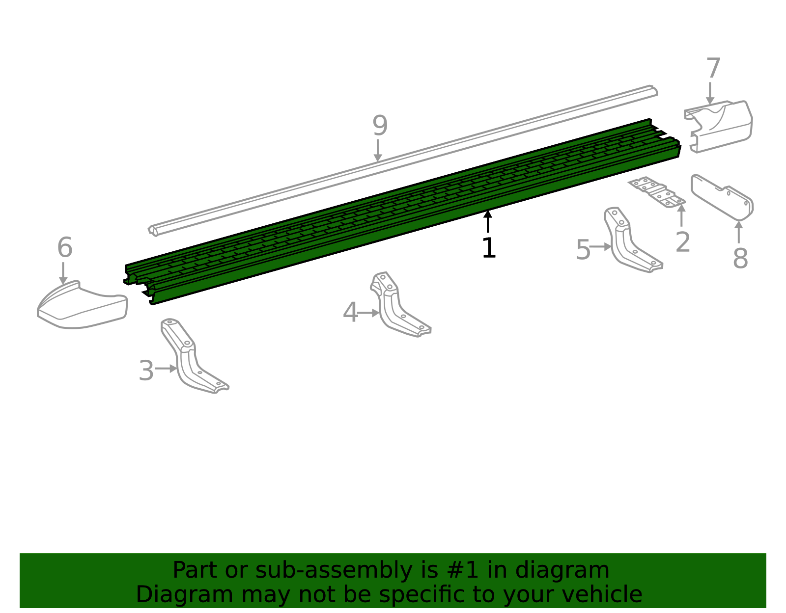 51782-60251 - Running Board 2010-2021 Toyota Land Cruiser | Longo