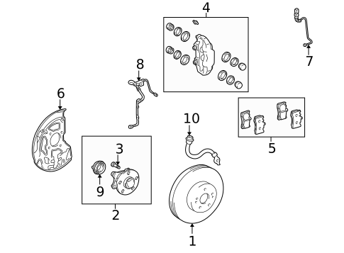 Front Brakes for 2006 Lexus LS430 #0